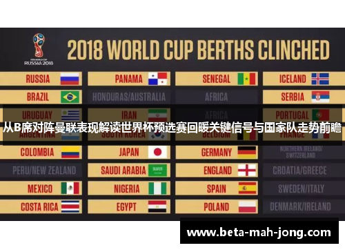 从B席对阵曼联表现解读世界杯预选赛回暖关键信号与国家队走势前瞻